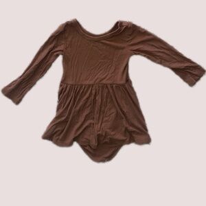 Little Sleepies PLAY Brown twirl Dress 12-18 months